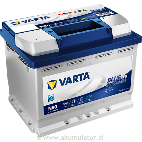 Start&stop akumulator 12V 60Ah EFB Varta N60