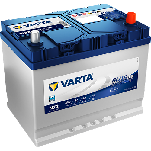 Start&stop akumulator 72Ah EFB Varta N72