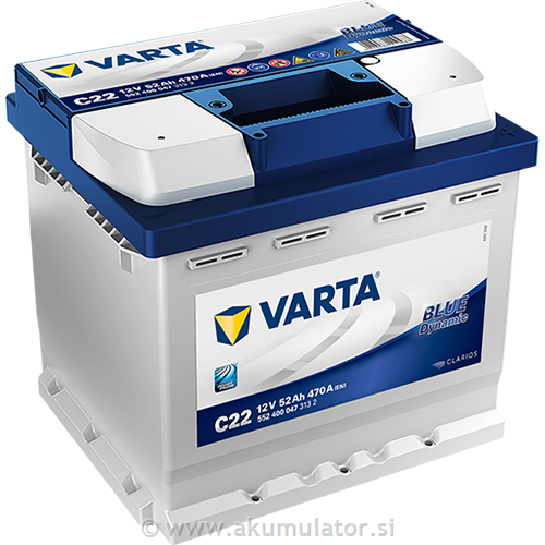 Akumulator VARTA Blue Dynamic 52Ah C22