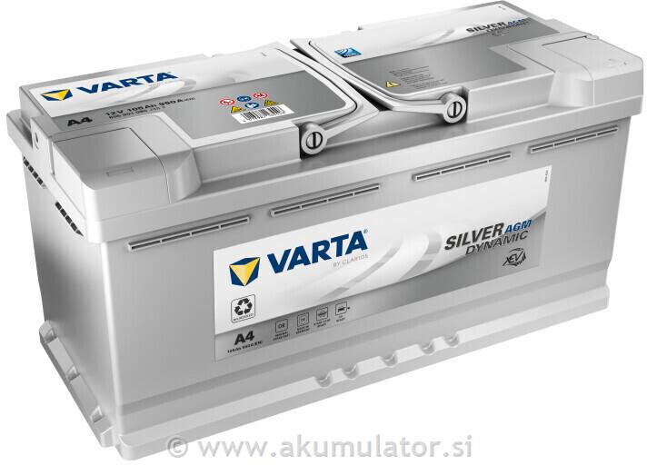 Akumulator VARTA Silver Dynamic AGM 105Ah A4