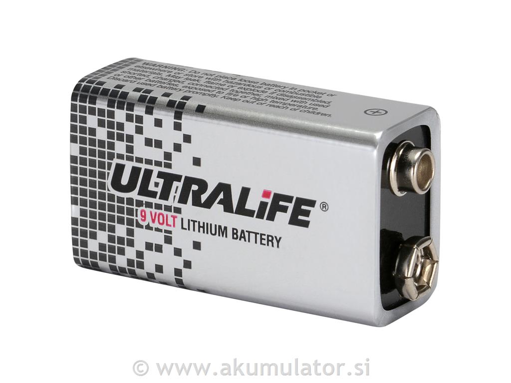 9V litijeva baterija Ultralife