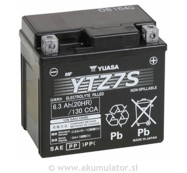 Moto akumulator YUASA YTZ7S 12V 6,3Ah