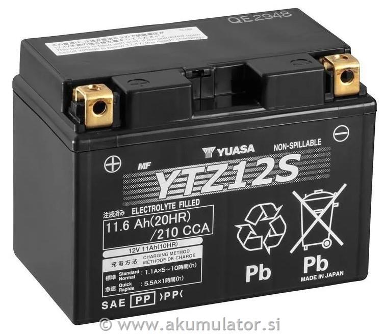Moto akumulator YUASA YTZ12S 12V 11Ah