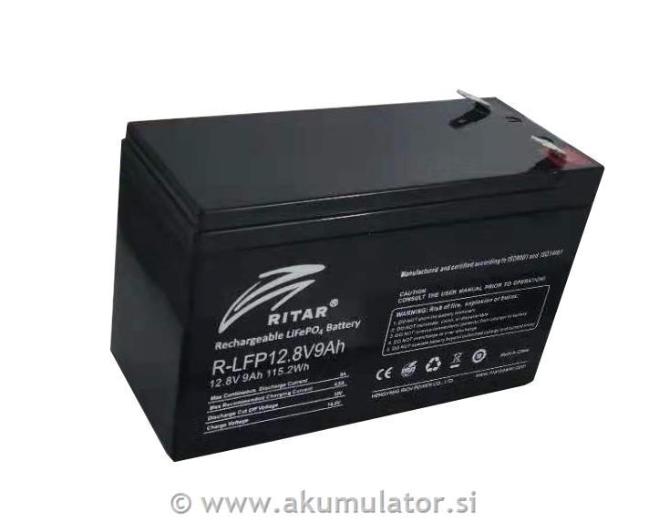 Li-ion baterija 9Ah 12V, BMS vgrajen, Ritar