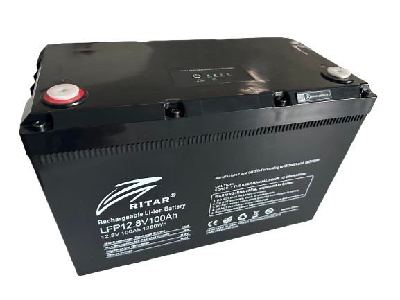 LiFePO4 baterija 12V 100Ah z ogrevanjem in BT - 3000 ciklov