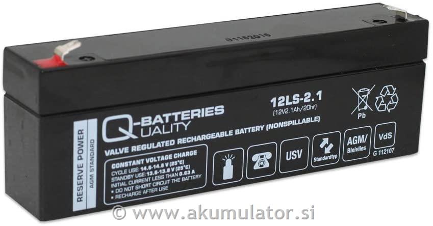 UPS AGM akumulator 12V 2,1Ah Q-batteries