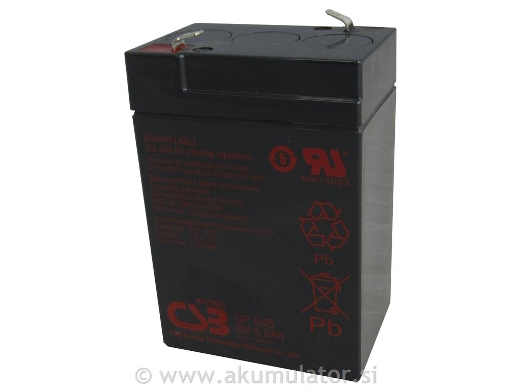 UPS akumulator CSB Energy GP 6V 4,5Ah