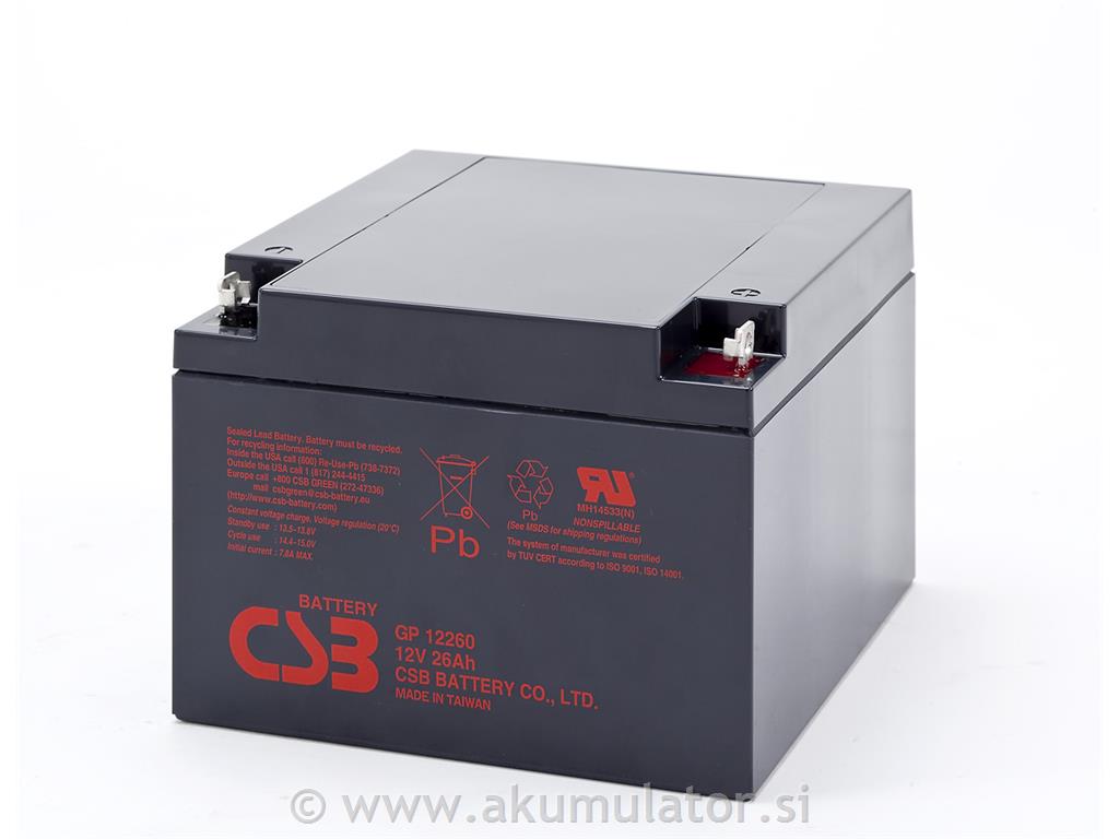 UPS akumulator CSB Energy GP 12V 26Ah