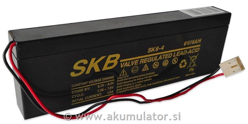 Akumulator 6V 4Ah SKB za Beghelli