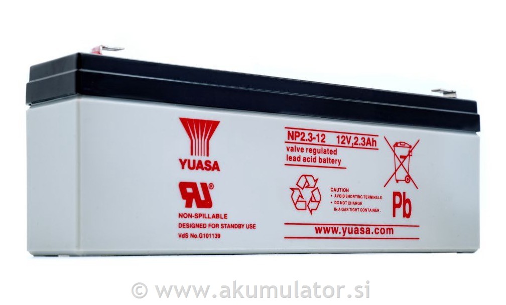 UPS AGM akumulator 12V 2,3Ah YUASA
