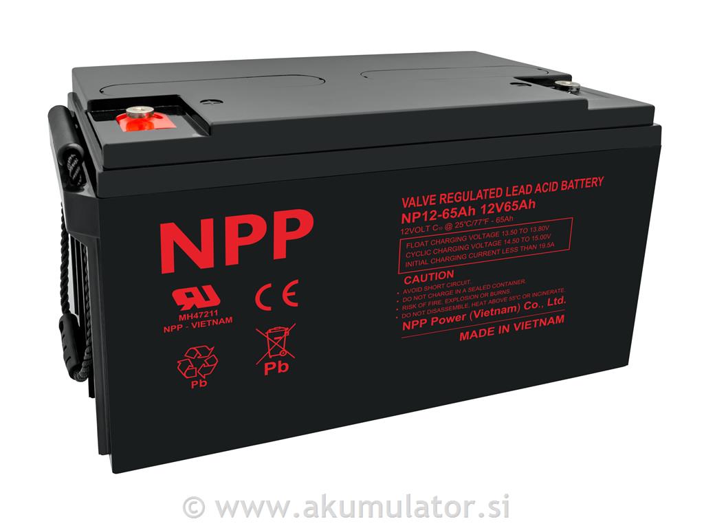 UPS AGM akumulator 12V 65Ah NPP
