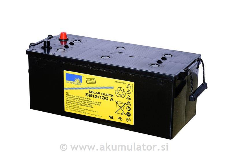 Solarni GEL akumulator Sonnenschein SB 12/130 A s 1.200 cikli