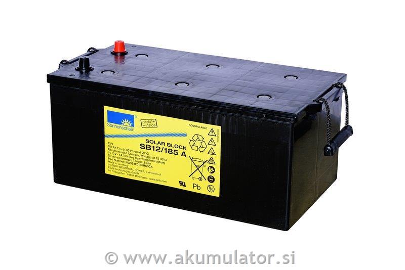 Solarni GEL akumulator Sonnenschein SB 12/185 A s 1.200 cikli