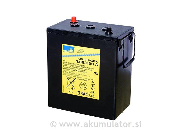 Solarni GEL akumulator Sonnenschein SB 6/330 A s 1.200 cikli