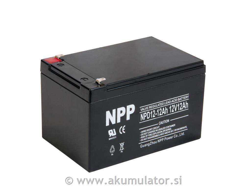 Ciklični AGM DC akumulator 12Ah NPP