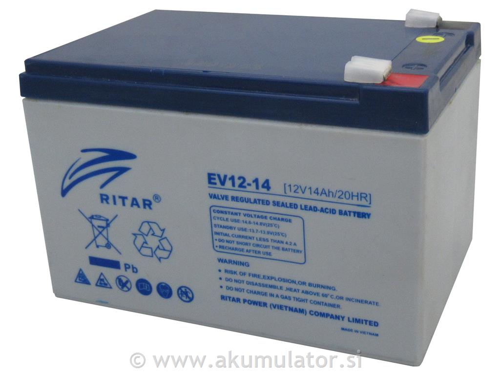 Ciklični AGM DC akumulator 14Ah Ritar