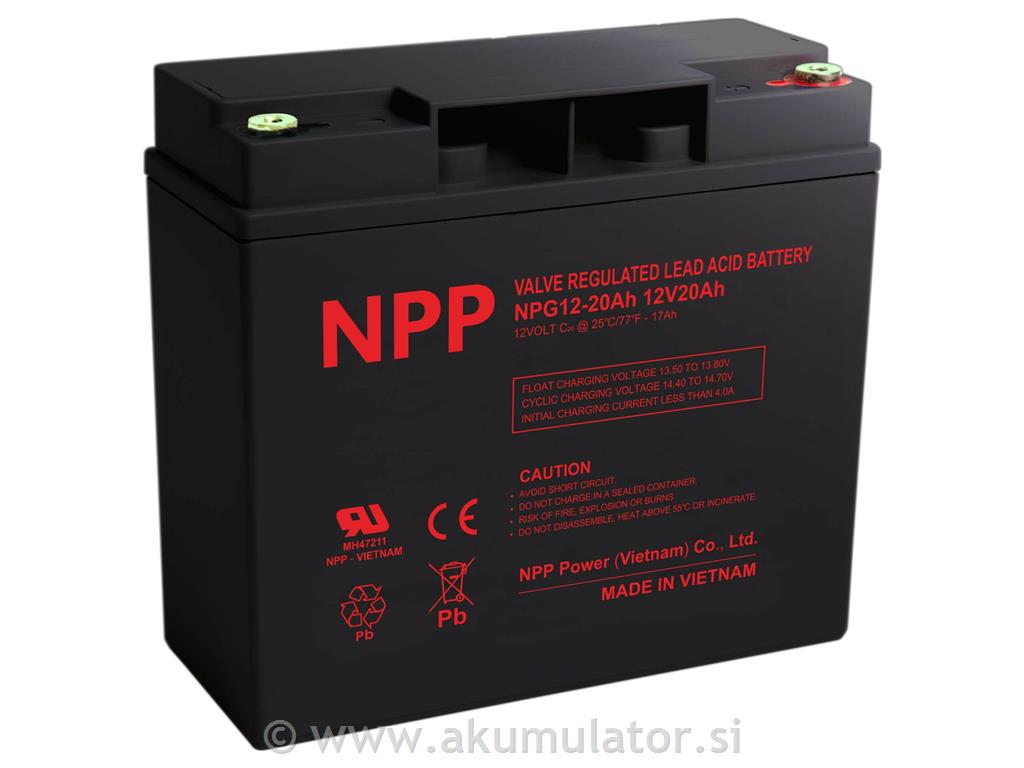 Ciklični GEL DC akumulator NPG12-20Ah