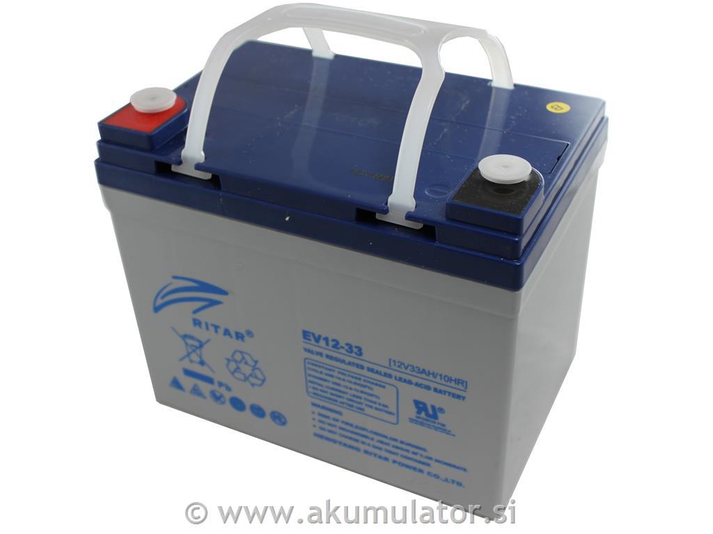 Ciklični AGM EV akumulator 33Ah Ritar