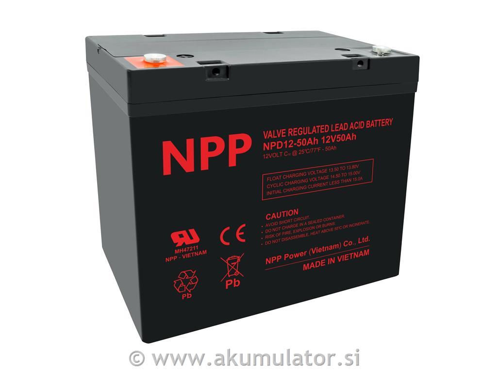 Ciklični AGM DC akumulator 55Ah NPP