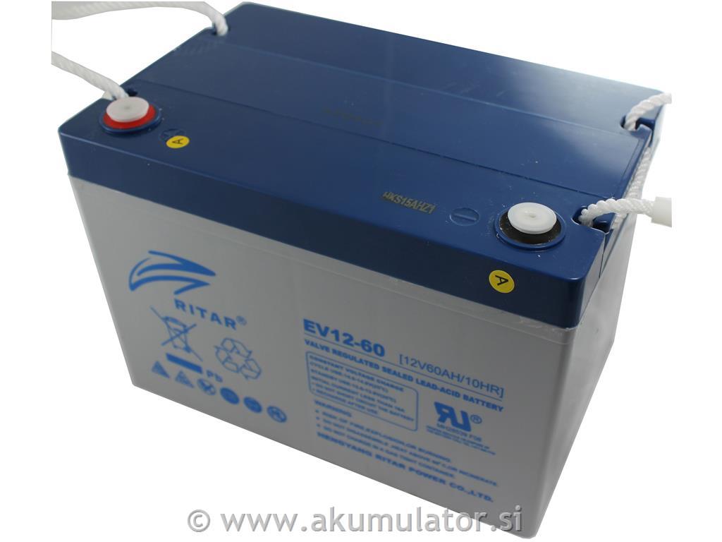 Ciklični AGM EV akumulator 63Ah Ritar