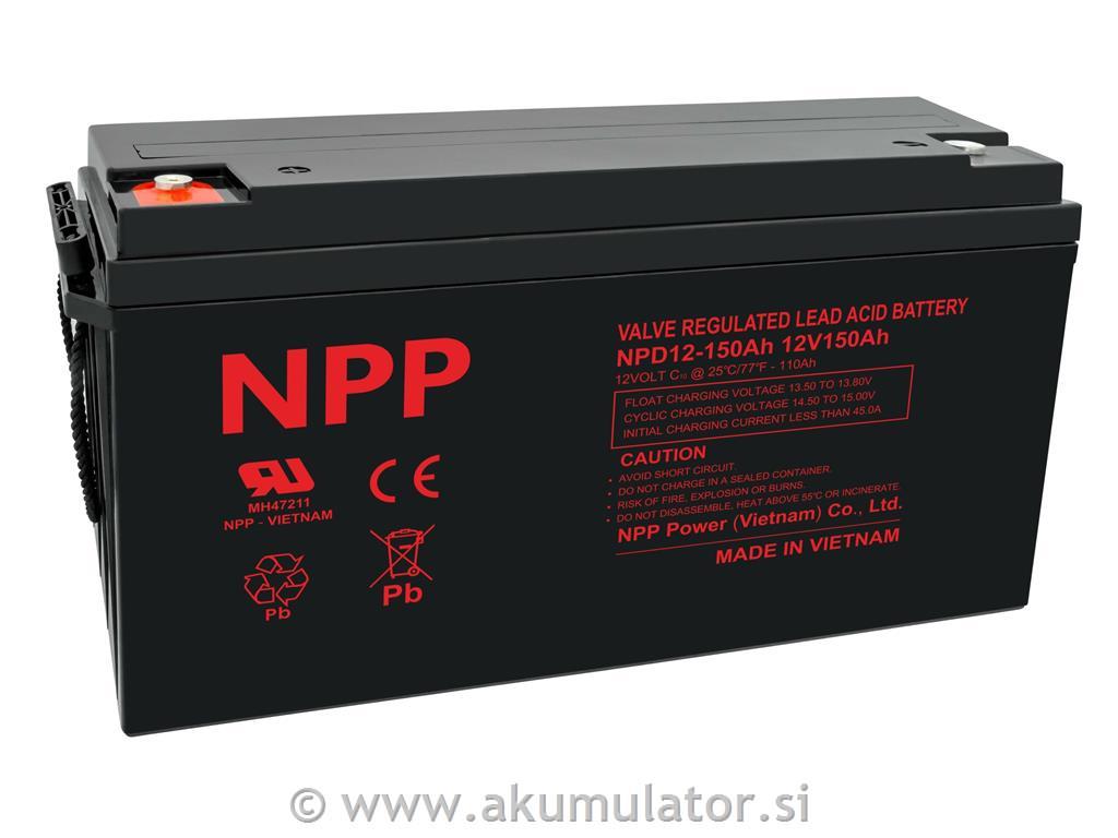 Ciklični AGM DC akumulator 163,2Ah NPP