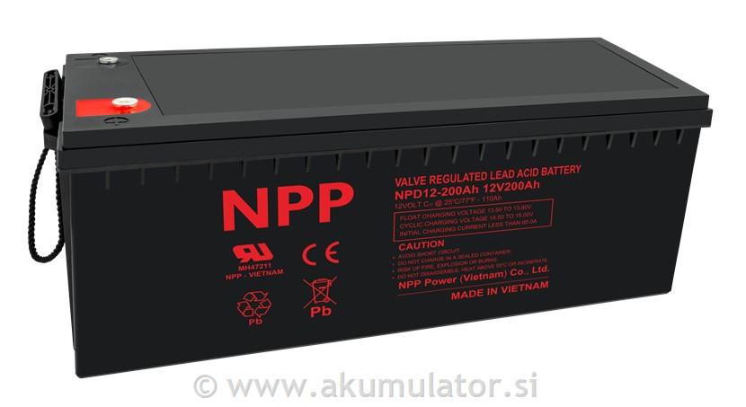 Ciklični AGM DC akumulator 216Ah NPP