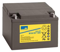 GEL akumulator Sonnenschein SOLAR S12/27 G5 / 12V 27Ah
