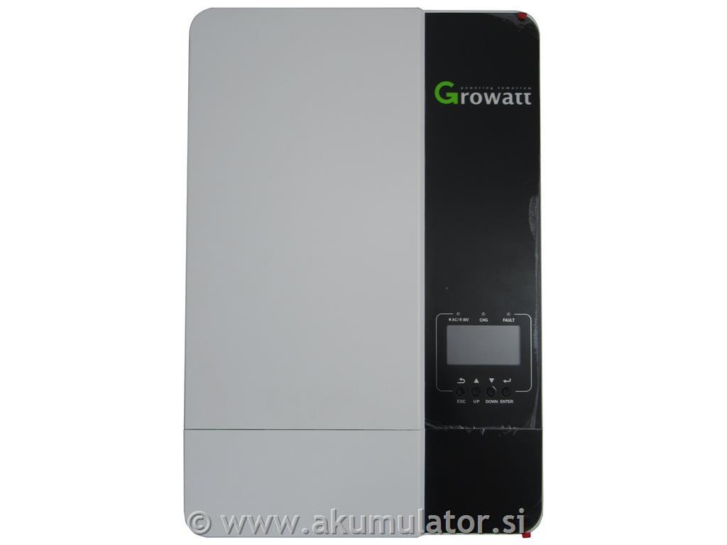 Otočni solarni razsmernik Growatt 3,5kW, deluje brez baterij