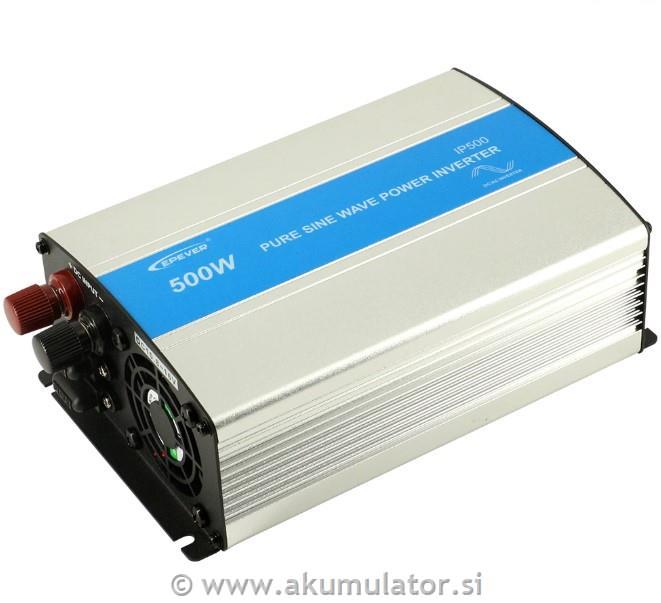 Razsmernik 500W 12V čisti sinus Epever
