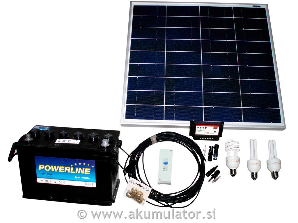 Solarni komplet za vikend 50W