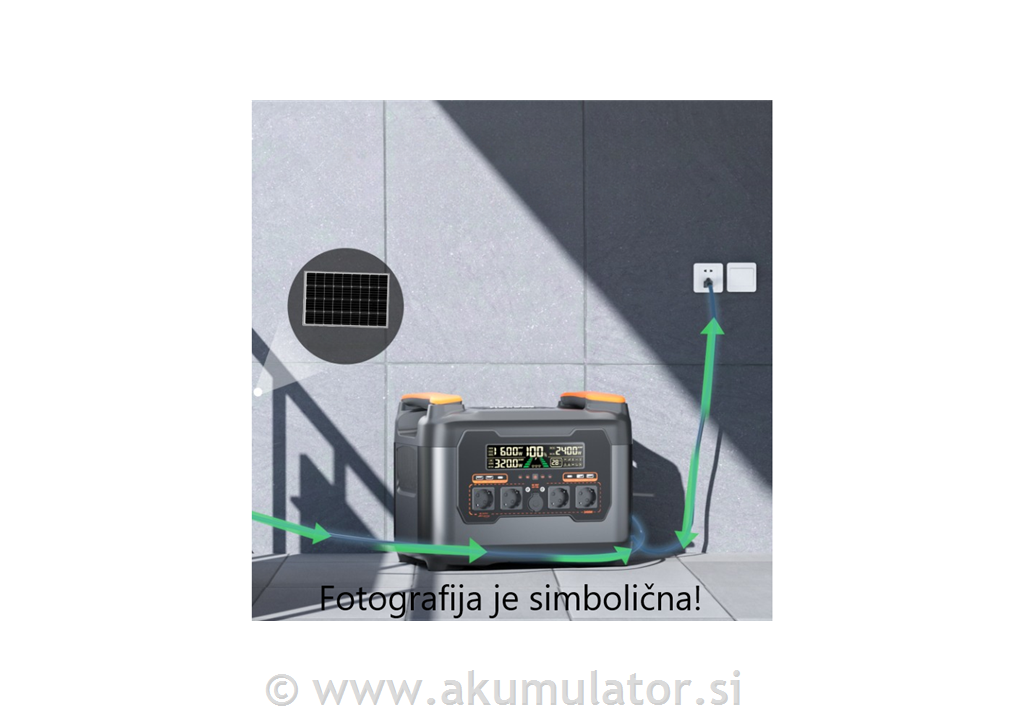 Balkonska sončna elektrarna z baterijo
