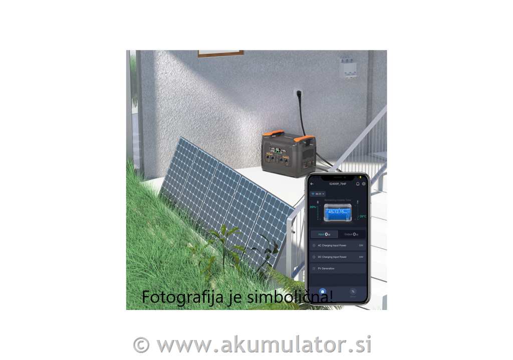 Balkonska sončna elektrarna z baterijo