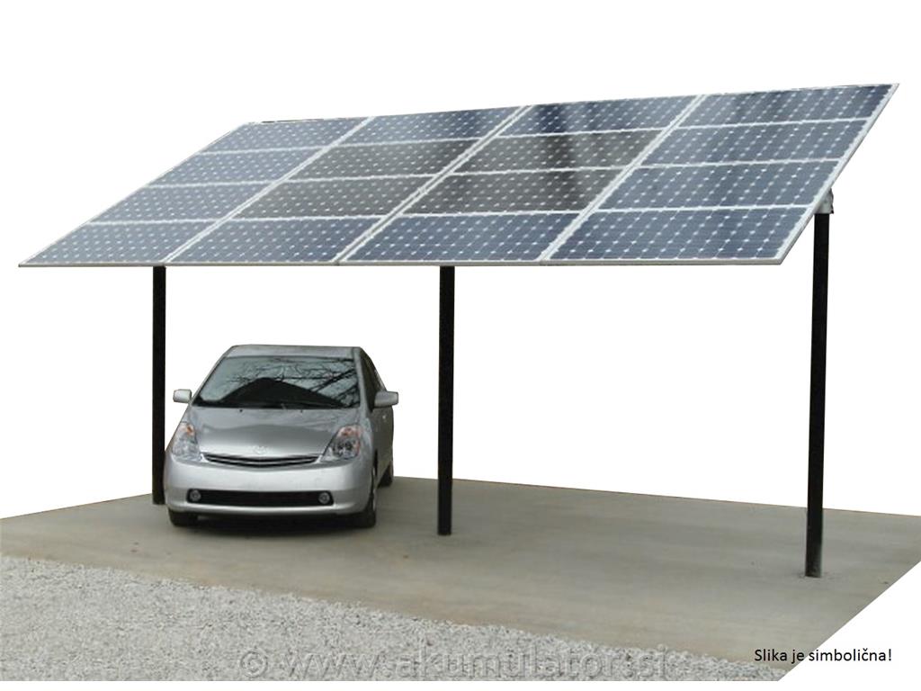 Solarni nadstrešek za 2 avtomobila - naredi si sam