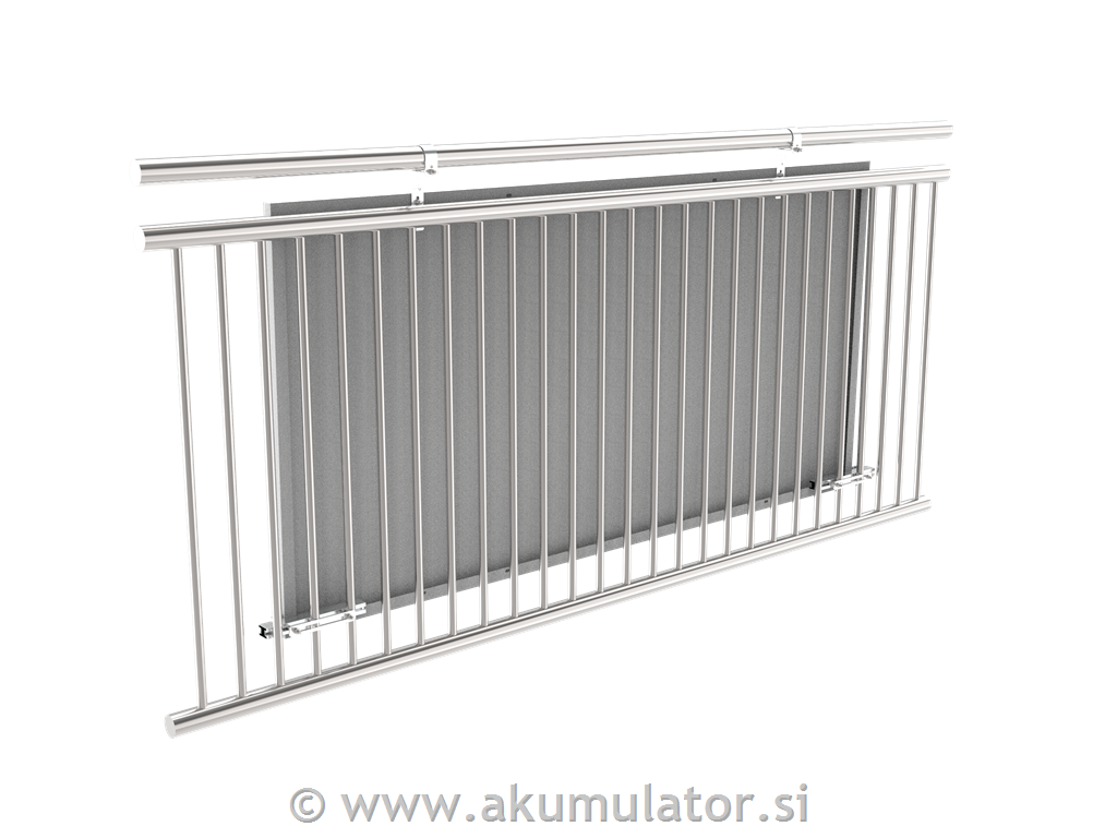 Nosilec z nagibom za solarni modul na balkonu