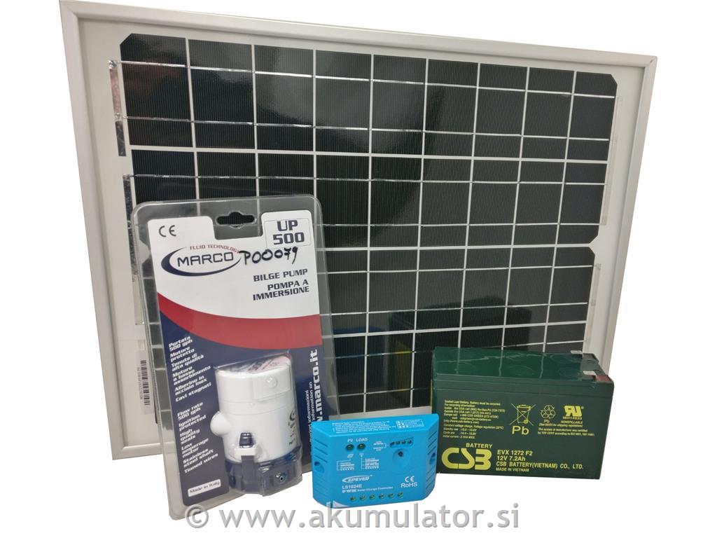 Solarni komplet za črpanje vode v vrtu