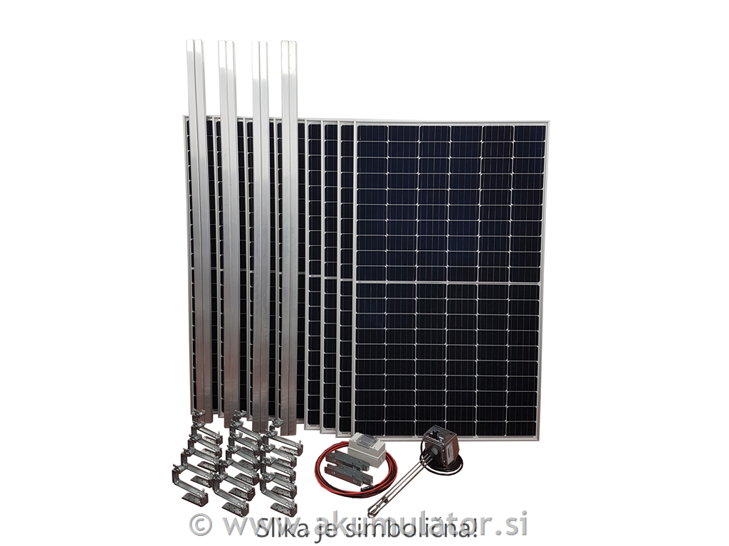 Solarno ogrevanje vode s paneli za elektriko