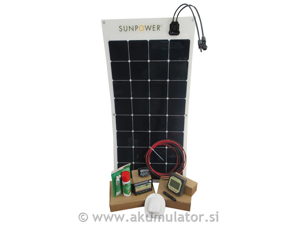 Solarni komplet za navtiko in avtodom s fleksibilnim modulom 110W Bluesun