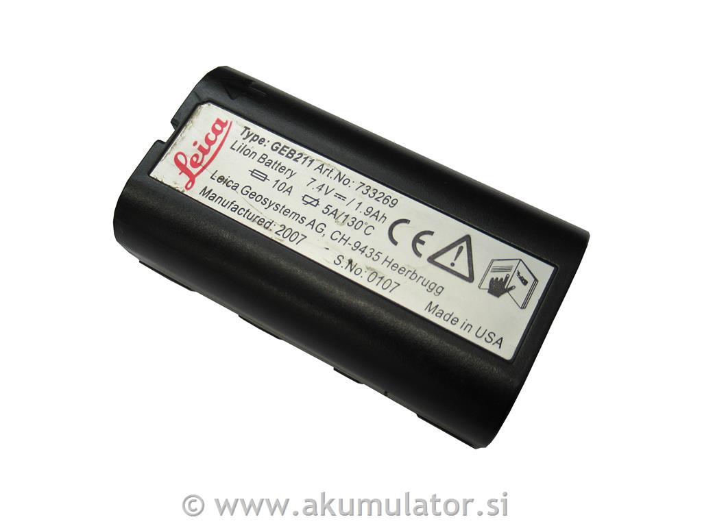 Obnova baterije Leica GEB211