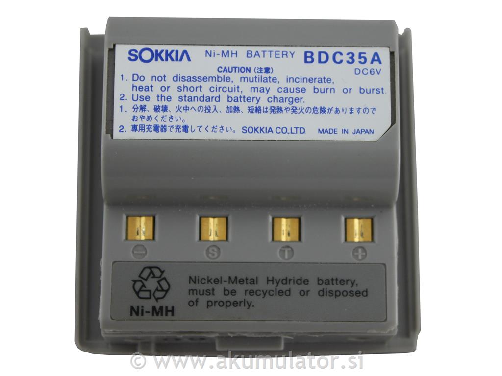 Obnova baterije Sokkia BDC 35A