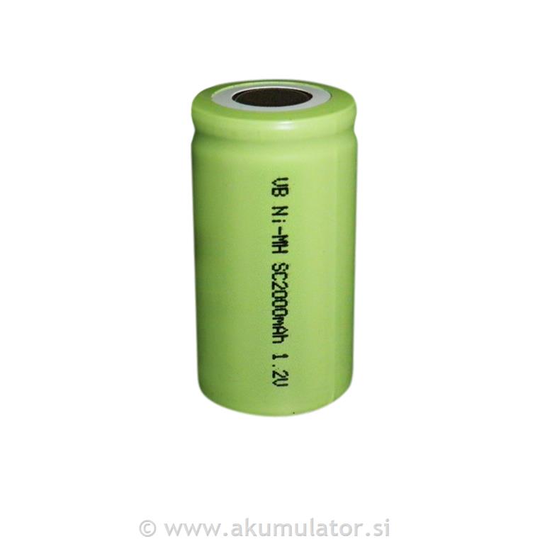 Baterijska celica Ni-Mh SC2000mAh HP