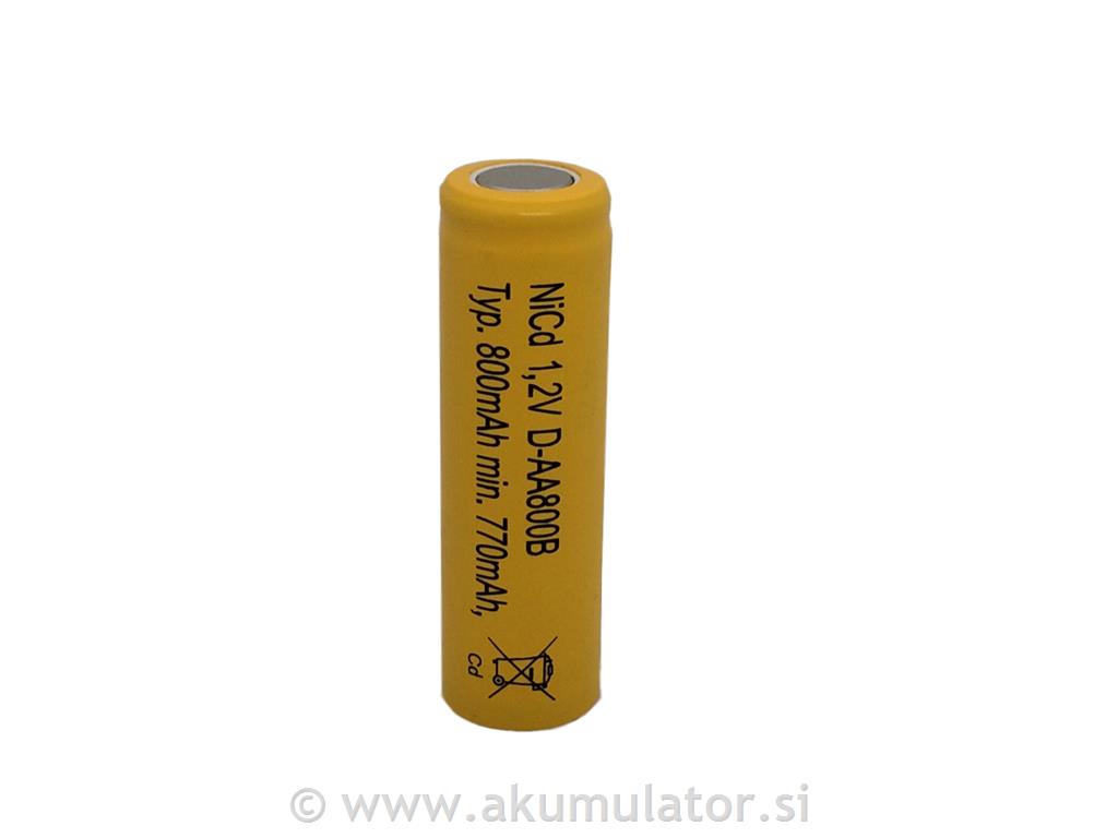 Baterijska celica Ni-Mh 800mAh AA