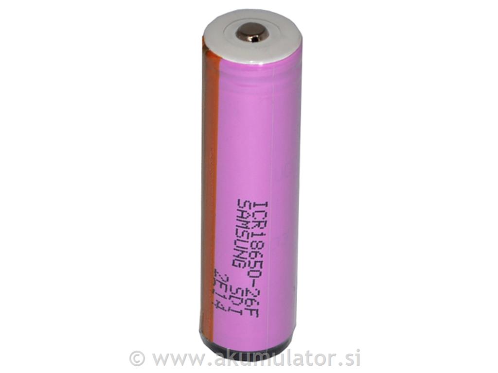 Samsung ICR18650 26F 3.7V 2.600mAh 5.2A
