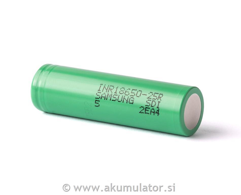 Samsung INR18650 25R 3.6V 2.500mAh 20A