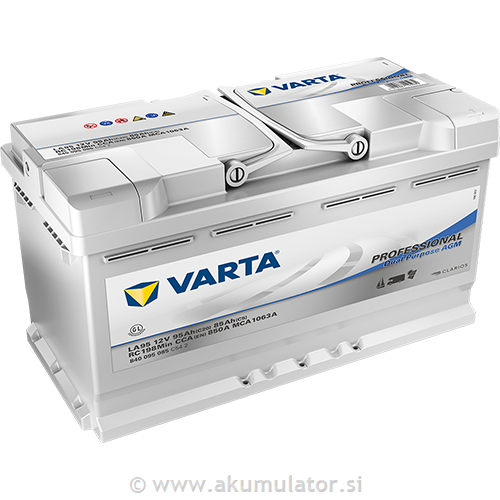 Akumulator Varta AGM Dual 12V 95Ah LA95
