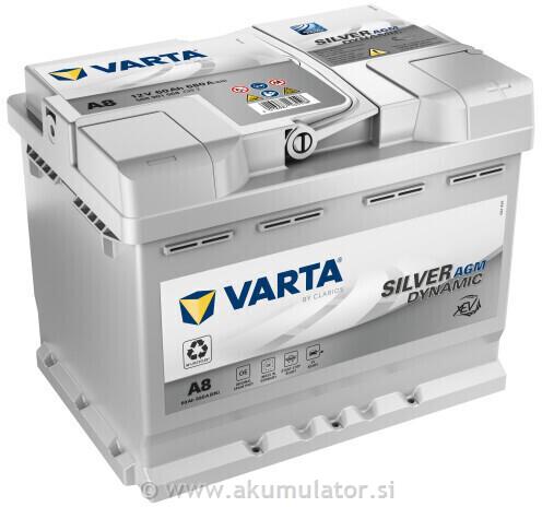 Akumulator VARTA Silver Dynamic AGM 80Ah A6 - Akumulatorji,baterije,sončne  celice