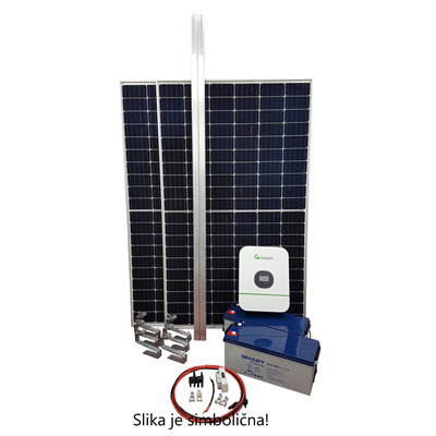 Solarni komplet za vikend 750W, razsmernik 3kW