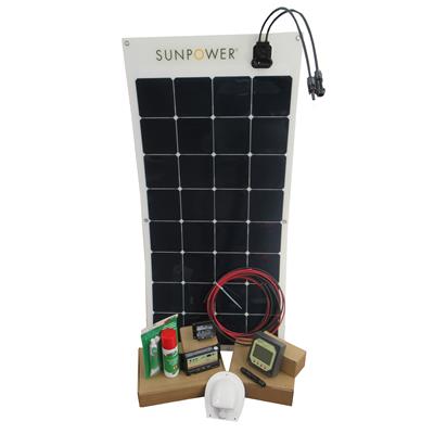 Solarni komplet za navtiko in avtodom s fleksibilnim modulom 115W Sunpower