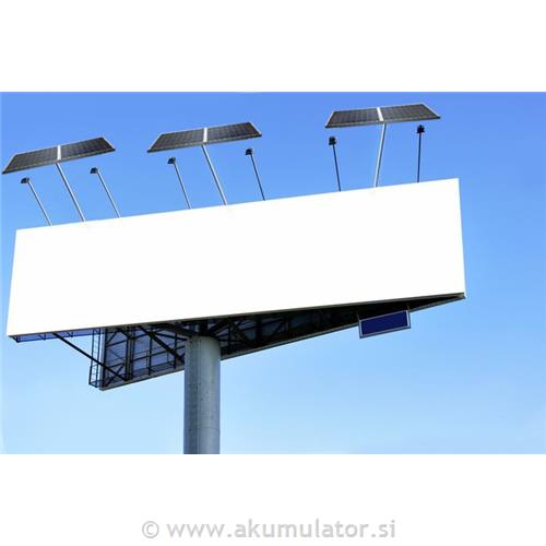 Reklamne table - osvetlitev na sončne celice